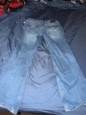 Reclaim Straight Leg Blue Denim Jeans 34x32